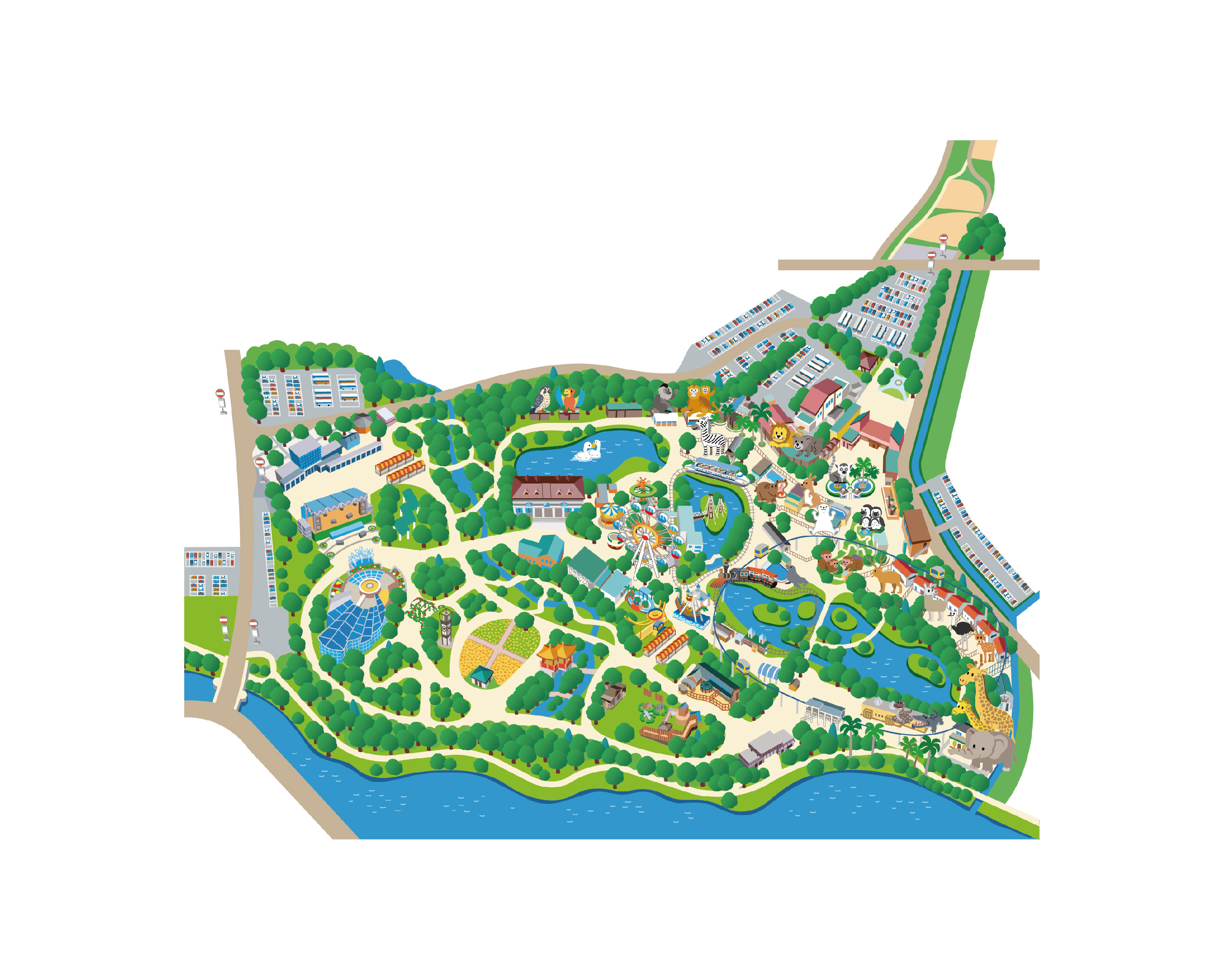 熊本市動植物園／景観マップ