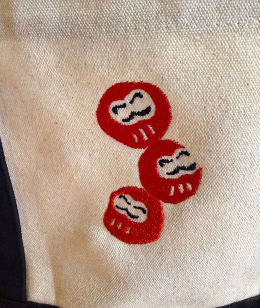 焼鳥だるま／トートバッグ刺繍